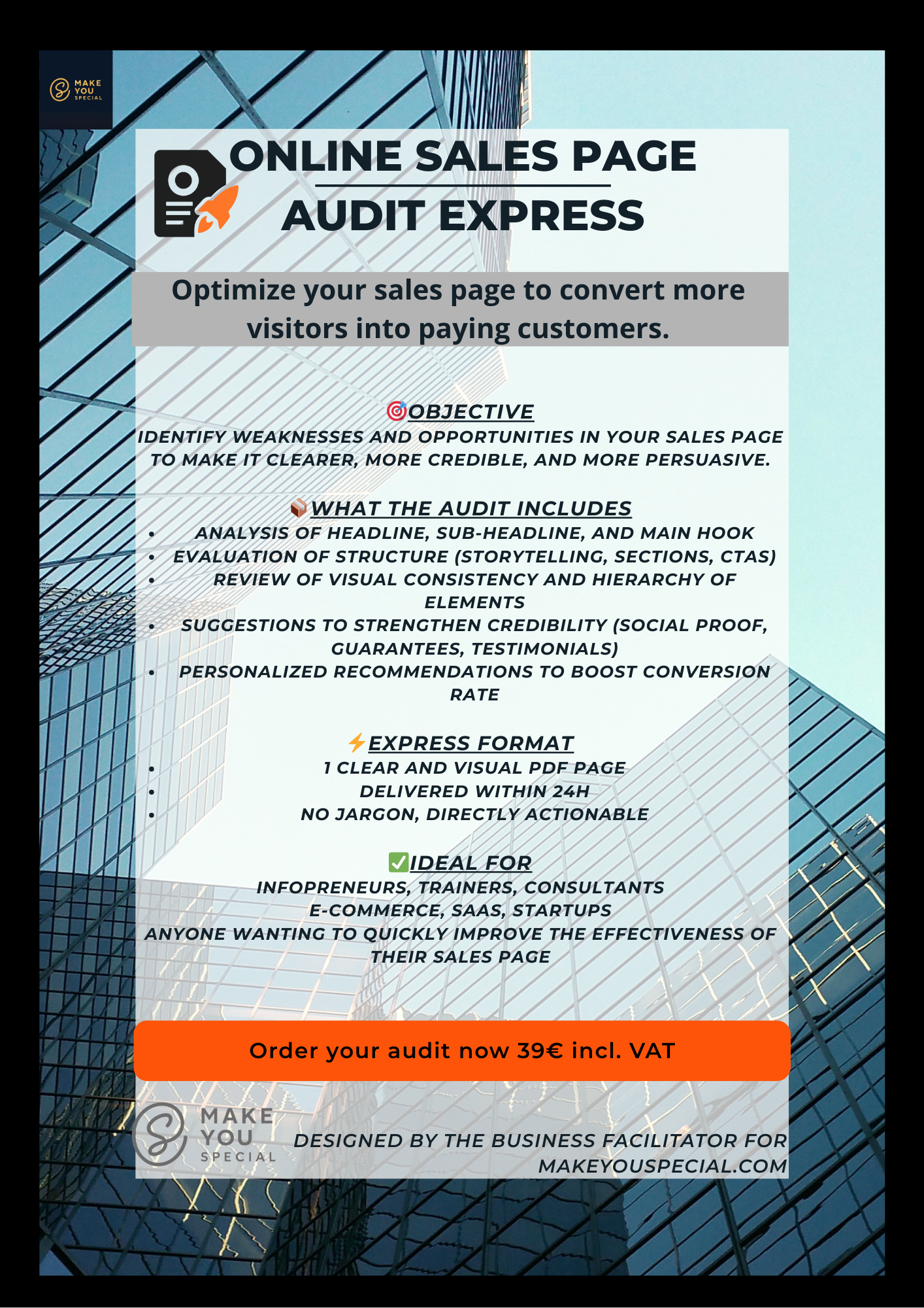 Audit Online Sales Page Express